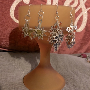 Dangling stars 2 lot combo‎ earrings